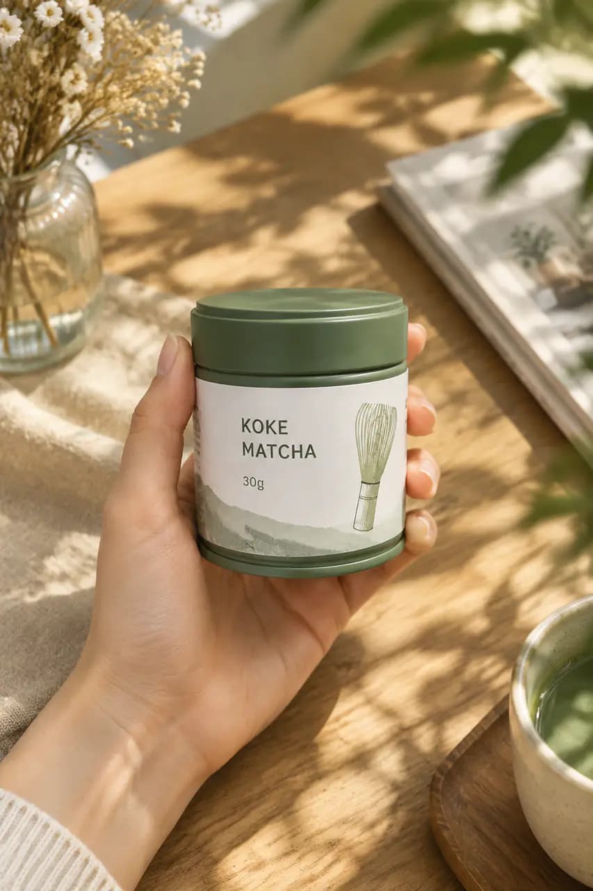 自然光手持 · 抹茶罐