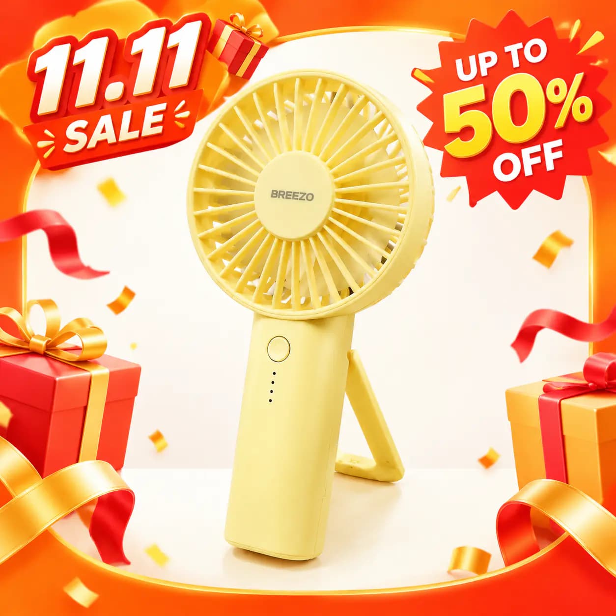 Shopee 大促 · 迷你风扇