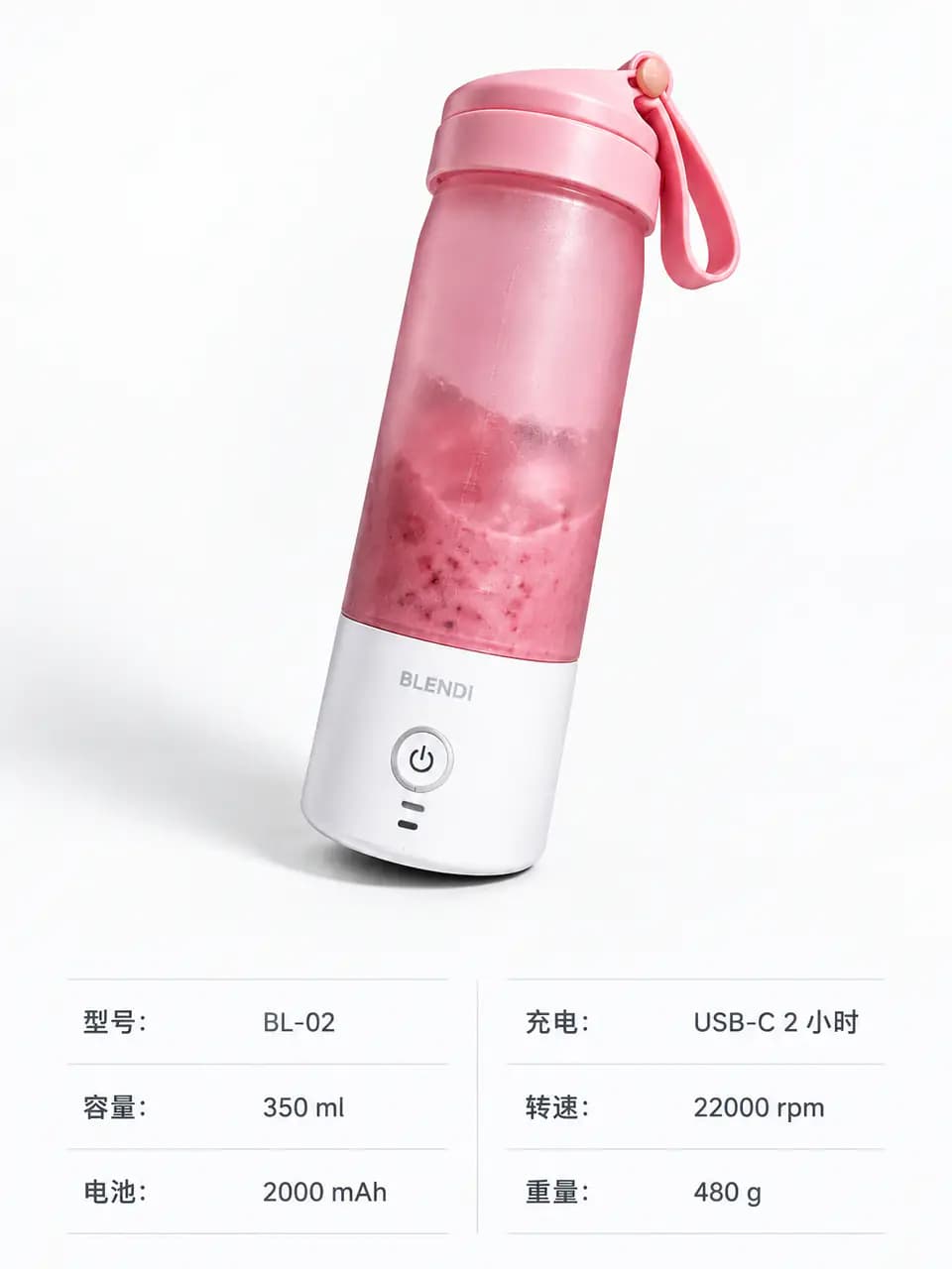 参数规格 · 便携榨汁杯